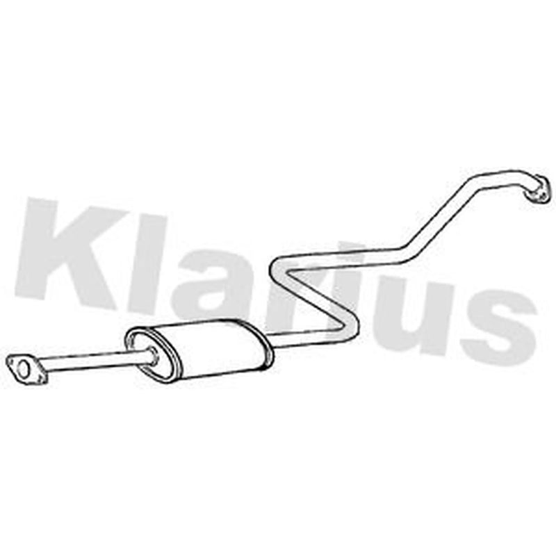 Klarius Box With Centre Pipe Centre fits Nissan Almera 2000-2006 1.5