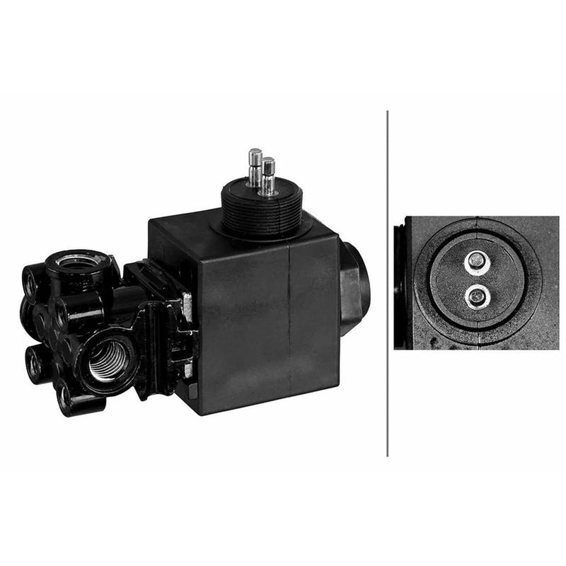 Hella Shift Cylinder Solenoid Valve Connectors fits Scania 3 - Series 1987-1998