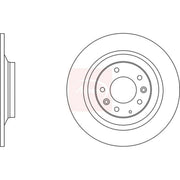 Apec 2 x Solid Brake Discs fits Mazda 6 2005-2007 2.3