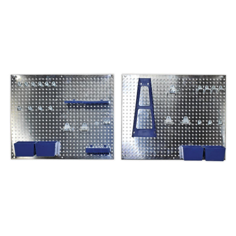 Sealey Wall Storage Pegboard Set 34pc S01102 Sealey - Dynamic Drive