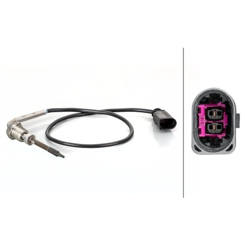 Hella Exhaust Gas Temperature Sensor before catalytic converter fits Audi A4 B7