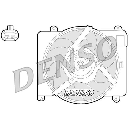 Denso Engine Cooling Fan fits Fiat Punto 1993-2000 1.2 1.6