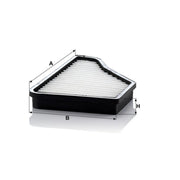 MANN-FILTER Cabin Air Filter (Pollen Filter) Eng.compart. passeng. side, below