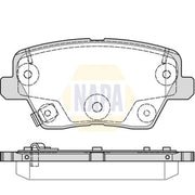 NAPA Rear Brake Pad Set fits Hyundai I30 2016-2020 1.0 1.4 1.5 1.6