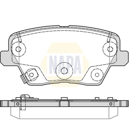 NAPA Rear Brake Pad Set NBP1681