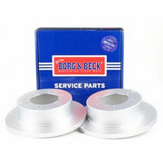 Borg & Beck Front & Rear Brake Discs & Pads fits Mitsubishi Pajero 1990-2000