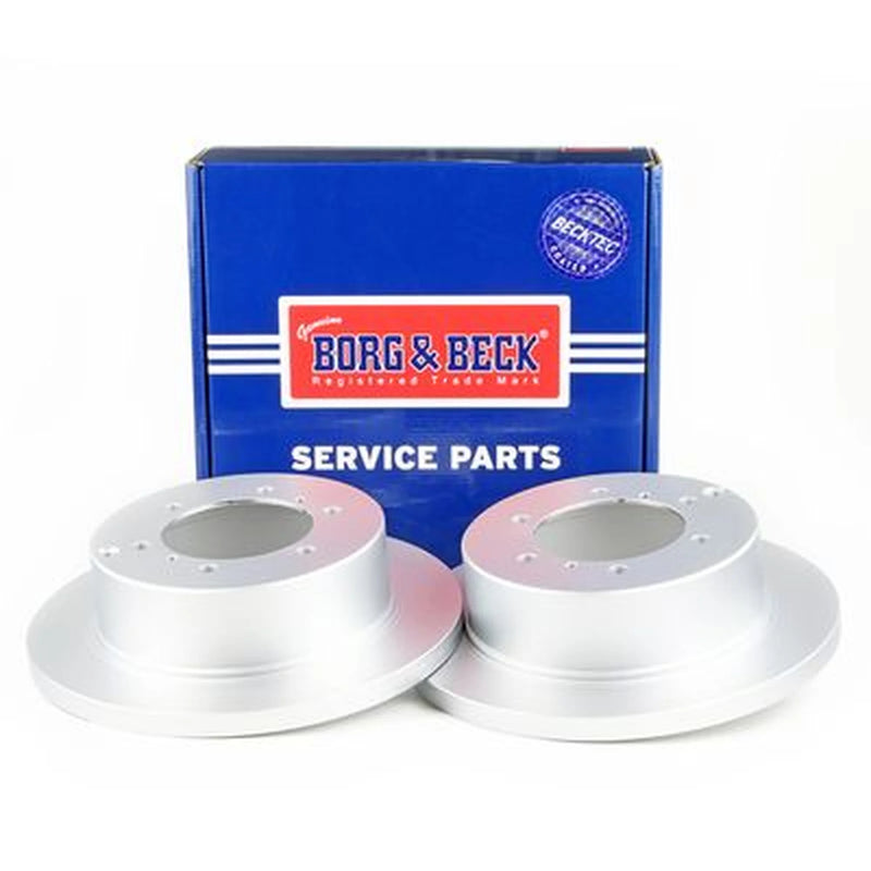 Borg & Beck Front & Rear Brake Discs & Pads fits Mitsubishi Pajero 1990-2000