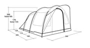 Outwell Sky 4 Pole Tent Blue 4 Person Outwell - Dynamic Drive