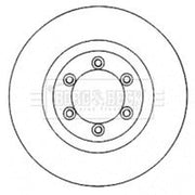 Borg & Beck Front & Rear Brake Discs & Pads fits Ssangyong Rexton II 2002-2012