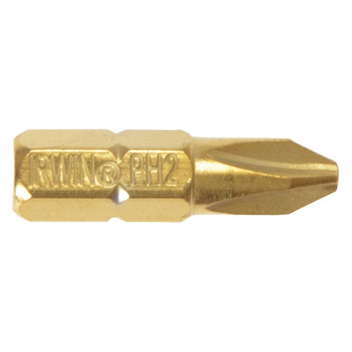 Irwin® Screwdriver Bits Phillips PH2 25mm Titanium (Pack 2) IRWIN® - Dynamic Drive