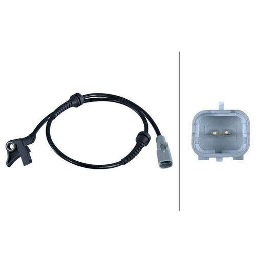 Hella ABS Wheel Speed Sensor Front fits Citroën C4 2004-2011 1.4 1.6 2.0
