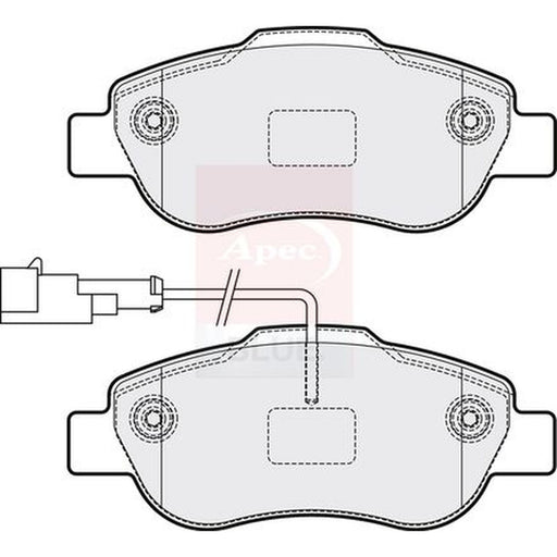 Apec Front Brake Pad Set fits Ford Ka 2008-2016 1.3