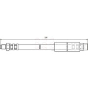 Apec Brake Hydraulic Hose Line Rear fits BMW 3 1980-1994 2.3 2.5 2.7