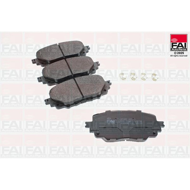 FAI Front Brake Pad Set fits Abarth 124 Spider 2016 on 1.4