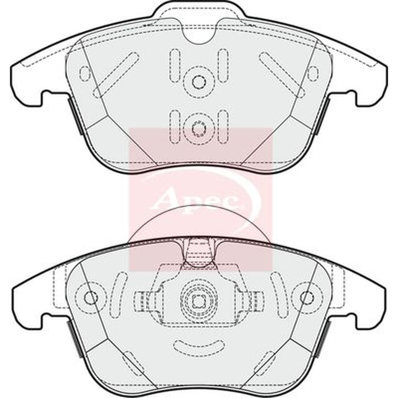 Apec Front Brake Discs & Pads fits Land Rover Range Rover Evoque 2011-2019