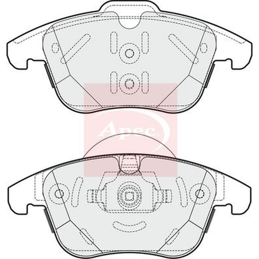 Apec Front Brake Pad Set fits Land Rover Range Rover Evoque 2011-2019 2.0 2.2