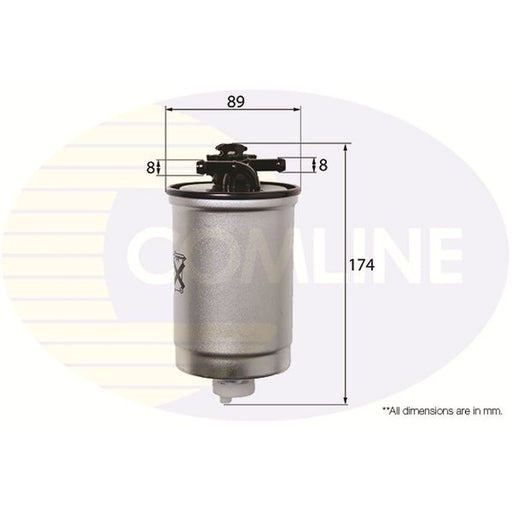 Comline Fuel Filter Element fits Seat Arosa 1997-2004 1.4 1.7