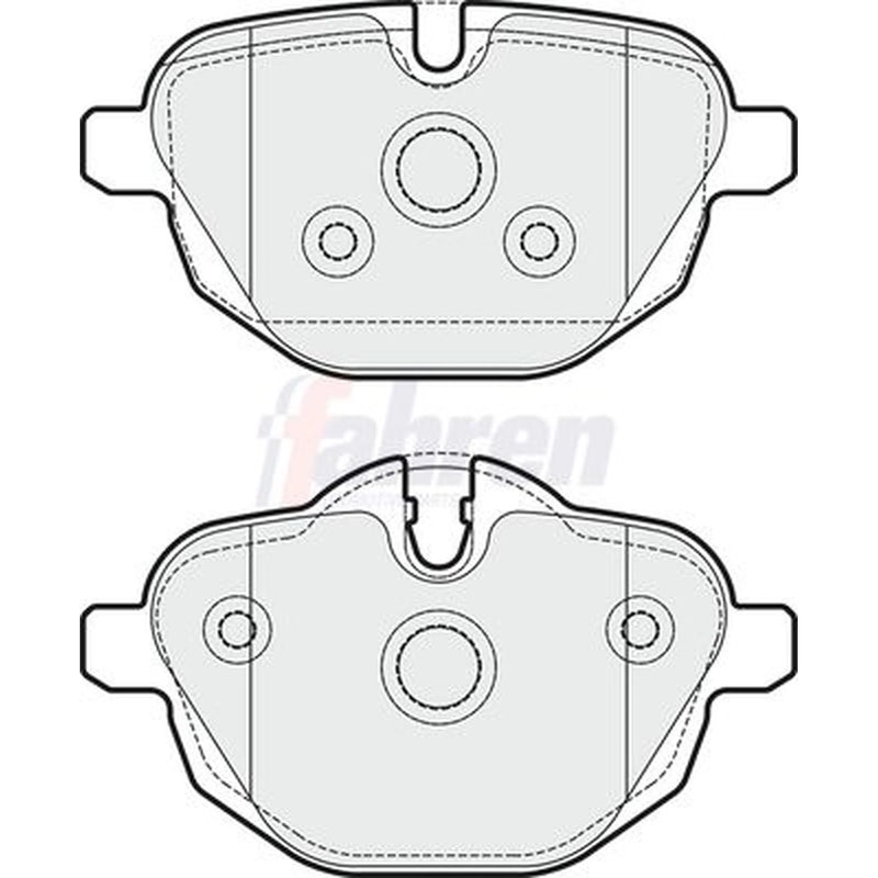 Fahren Rear Brake Pad Set FBP3346
