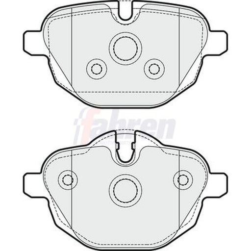 Fahren Rear Brake Pad Set FBP3346