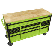 Superline PRO Black Edition Mobile Trolley with Wooden Worktop 15 Drawer 1549mm Superline Pro - Dynamic Drive