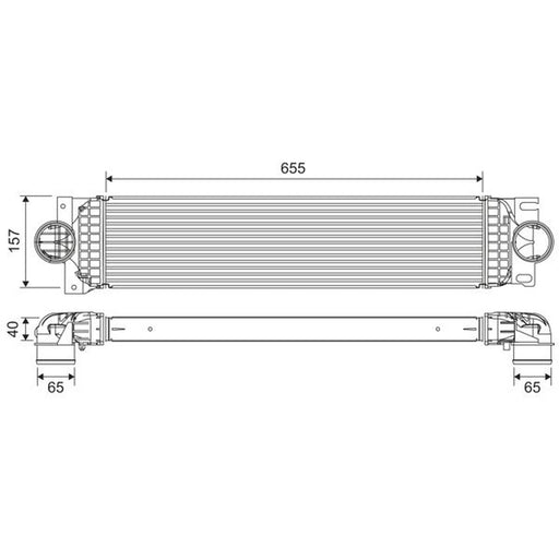 Valeo Intercooler (Charge Air Cooler) 822907