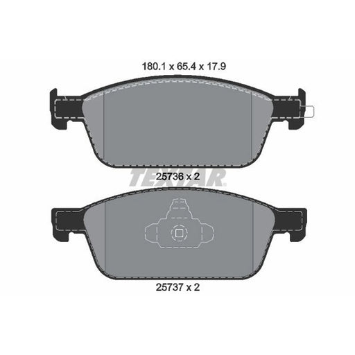 Textar Front Brake Pad Set 2573601