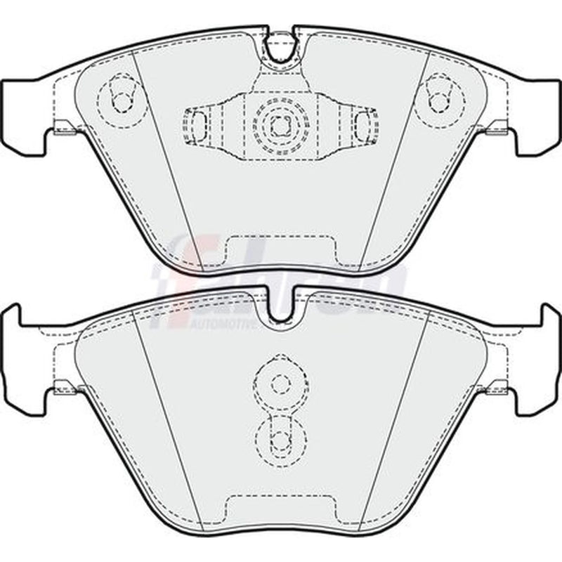 Fahren Front Vented & Rear Vented Brake Discs & Pads fits BMW 3 2004-2013