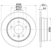 DON Front & Rear Brake Discs & Pads fits Mercedes-Benz A-Class 1997-2004