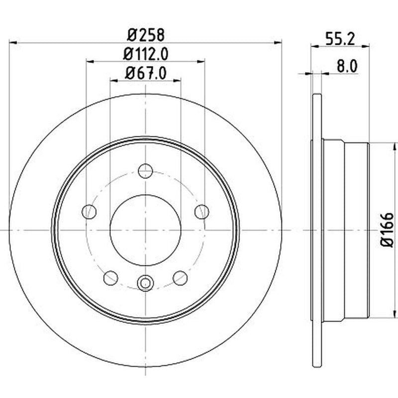 DON Front & Rear Brake Discs & Pads fits Mercedes-Benz A-Class 1997-2004
