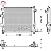 Denso Engine Radiator DRM43005