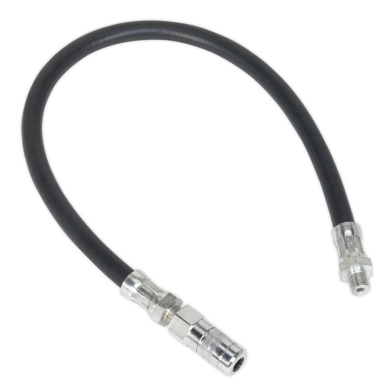 Sealey Rubber Delivery Hose with 4-Jaw Connector Flexible 450mm 1/8"BSP Gas Sealey - Dynamic Drive