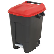 Sealey Refuse/Wheelie Bin with Foot Pedal 100L Red BM100PR Sealey - Dynamic Drive