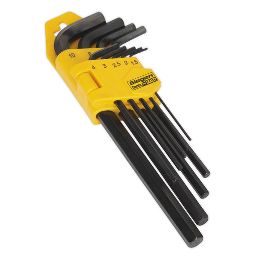 Sealey Hex Key Set 9pc Long Metric S01091 Siegen by Sealey - Dynamic Drive