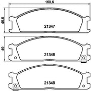 DON Front & Rear Pads fits Subaru Svx 1992-1997 3.3