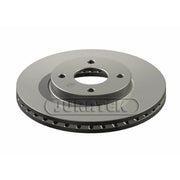 Juratek Front Brake Vented Discs & Pads fits Ford Fiesta V 2005-2008