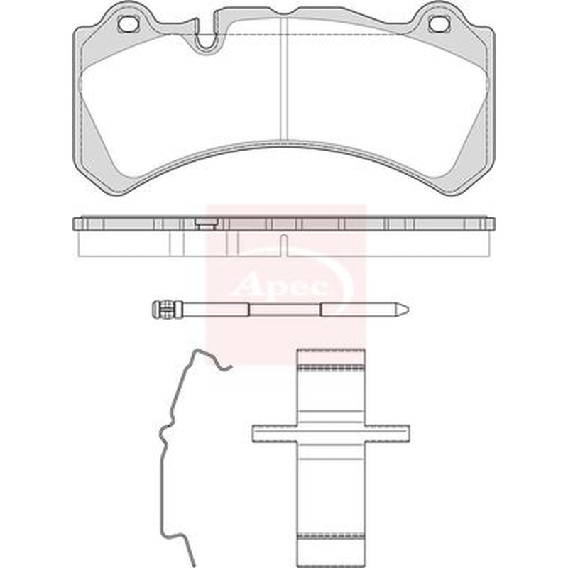Apec Front Brake Pad Set fits Volvo S60 II 2014-2018 2.0 3.0