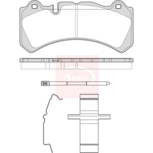 Apec Front Brake Pad Set PAD2521