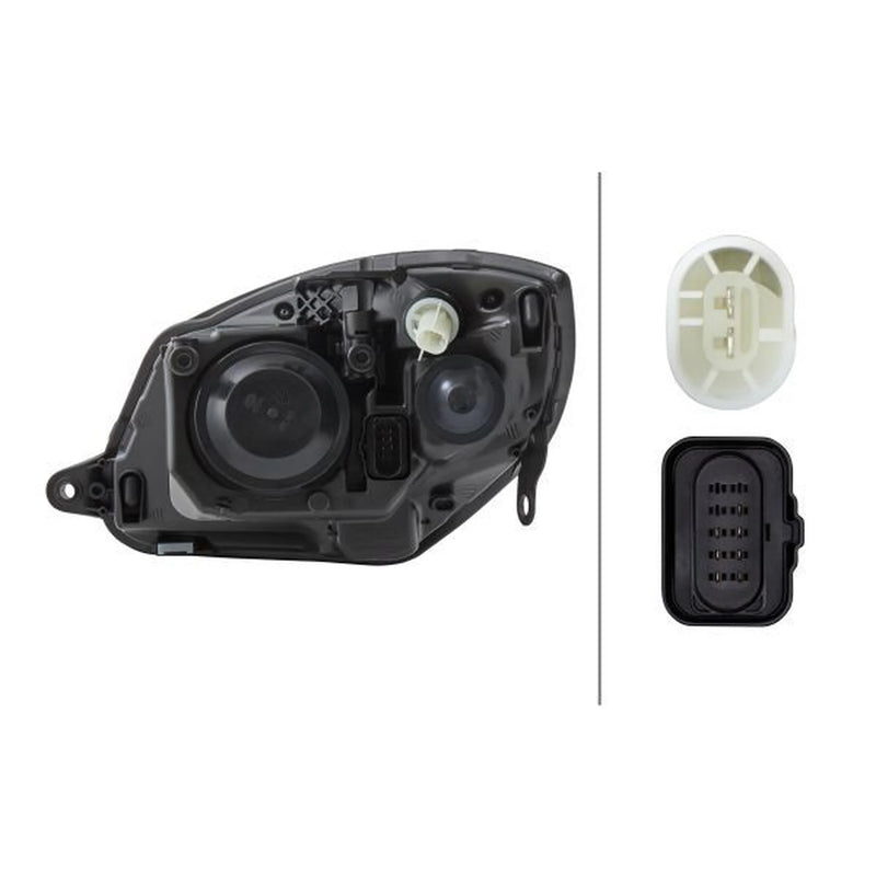 Hella Headlight Headlamp H7 Right fits Skoda Fabia II 2006-2014 1.2 1.4 1.6 1.9