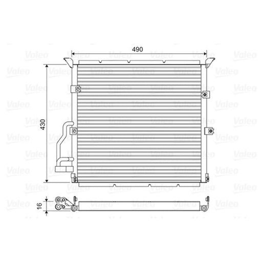 Valeo Air Conditioning Condenser 822608
