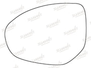Summit Stick-On Standard Mirror Glass fits Mazda 2 07 to 12, Mazda 3 09 to 13 & Mazda 6 07 to 09 LHS Summit - Bars 4 Cars