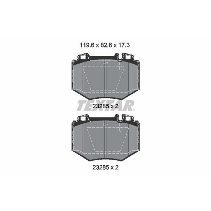 Textar Front Brake Pad Set 2328501