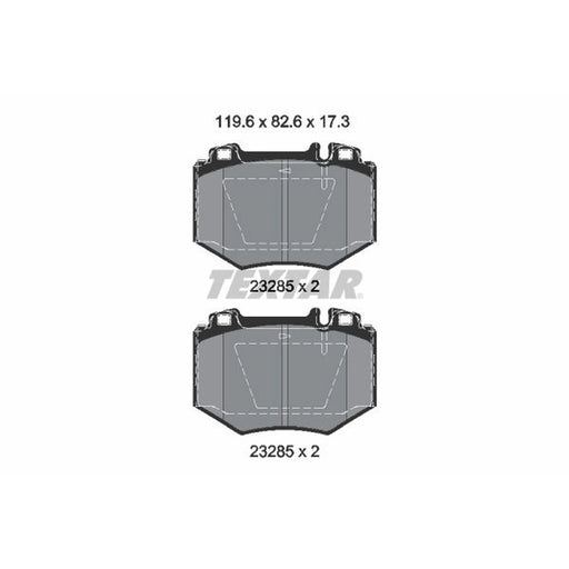 Textar Front Brake Pad Set 2328501
