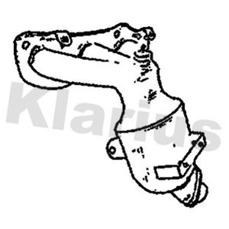 Klarius Catalyst Type Approved With Pipe fits Nissan Micra IV 2010-2020 1.2