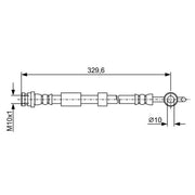 Bosch Brake Hydraulic Hose Line Rear fits Mazda 6 2007-2013 1.8 2.0 2.2 2.5