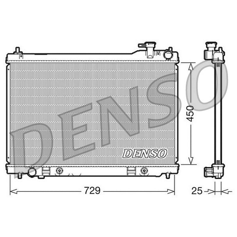 Denso Engine Radiator fits Infiniti Fx 2003-2008