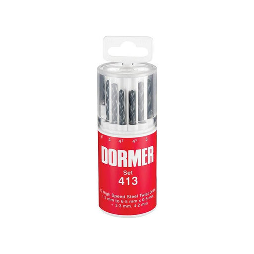 Dormer A191 No.413 Metric HSS Drill Set of 13 1.5-6.5 x 0.5mm Dormer - Dynamic Drive