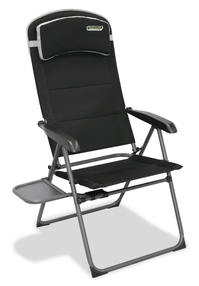 Quest Vienna Pro Recline Camping Caravan Chair with Side Table Quest - Dynamic Drive