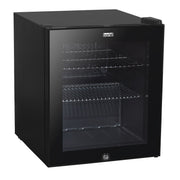 Baridi 50L Table Top Beer & Drinks Mini Fridge 3-10C Light Black & Glass Baridi  - Dynamic Drive