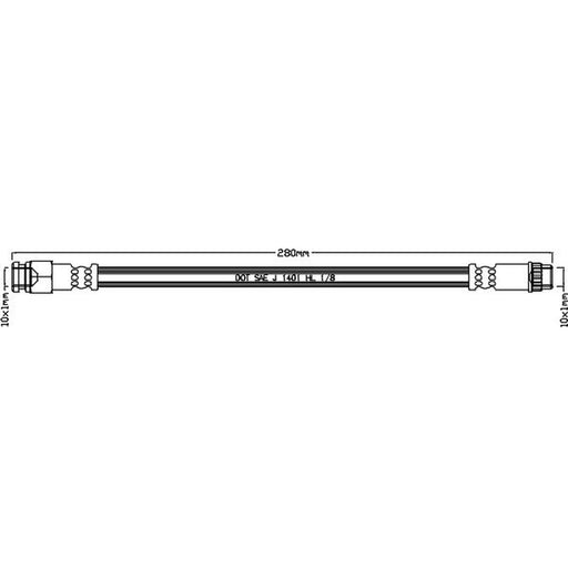 Juratek Brake Hydraulic Hose Line inner JBH1159