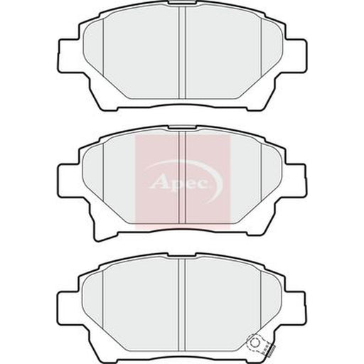 Apec Front Brake Pad Set fits Aston Martin Cygnet 2011-2013 1.3